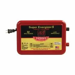 Parmak SE-5/4 Electric Fence Charger, 1.5 to 6.3 J Output Energy - Fencer