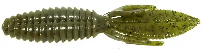 REACTION INNOVATIONS Sweet Beaver RISWB098 Fishing Bait, Soft Bait, Craw, Plastic, Green Pumpkin Magic Bait