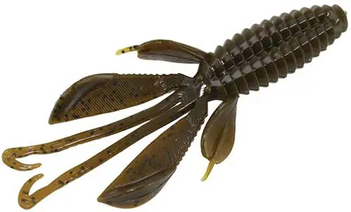 REACTION INNOVATIONS KINKY BEAVER RIKBV034 Fishing Bait, Soft Bait, Craw, Green Pumpkin Bait