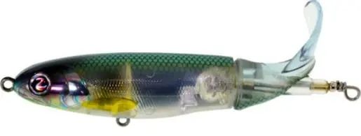 River2Sea Larry Dahlberg WPL90/27-2 Plopper Bait, Soft Bait, Whopper, 2 -Hook, Abalone Shad Bait