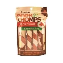 Scott Pet DT525 Dog Twist, L, Bacon Flavor, 5.65 oz Package, Bag