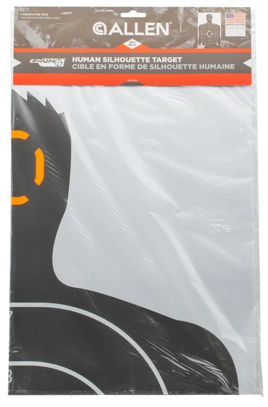 Allen EZ Aim 15202 Human Silhouette Target, Paper
