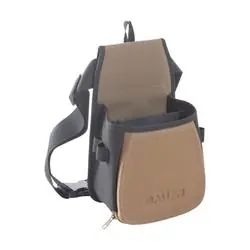 Allen Eliminator 8303 Lightweight Shooting Bag, 12 in L, 7 in W, 2 -Compartment, Belt, Buckle Closure, Black/Brown
