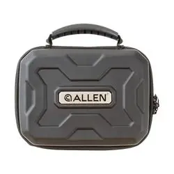 Allen 82-7 Handgun Case, 7 in Gun Holding, Black/Silver, Zipper Lock