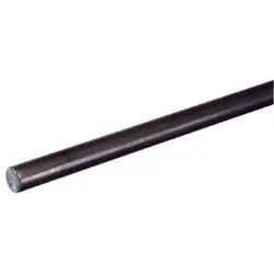 Steelworks 11630 Round Rod, 3/16 in Dia, 4 ft L, Steel, Plain