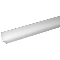 Steelworks 11446 Angle, 1 in L Leg, 3 ft L, 1/8 in Thick, Aluminum