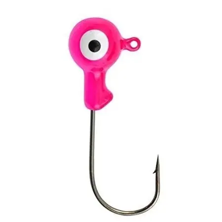 Danielson JH116FP Lead Jig Head Hook, 1/16 oz, Fluorescent Pink, Epoxy Painted, 10, Pack
