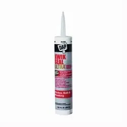 DAP KWIK SEAL ULTRA 18898 Siliconized Sealant, Clear, 0 to 170 deg F, 10.1 oz Package, Cartridge
