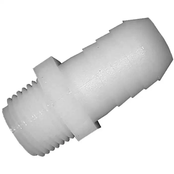 GREEN LEAF A114-112 Straight Adapter, 1-1/4 x 1-1/2 in, MNPT x Hose Barb, Nylon