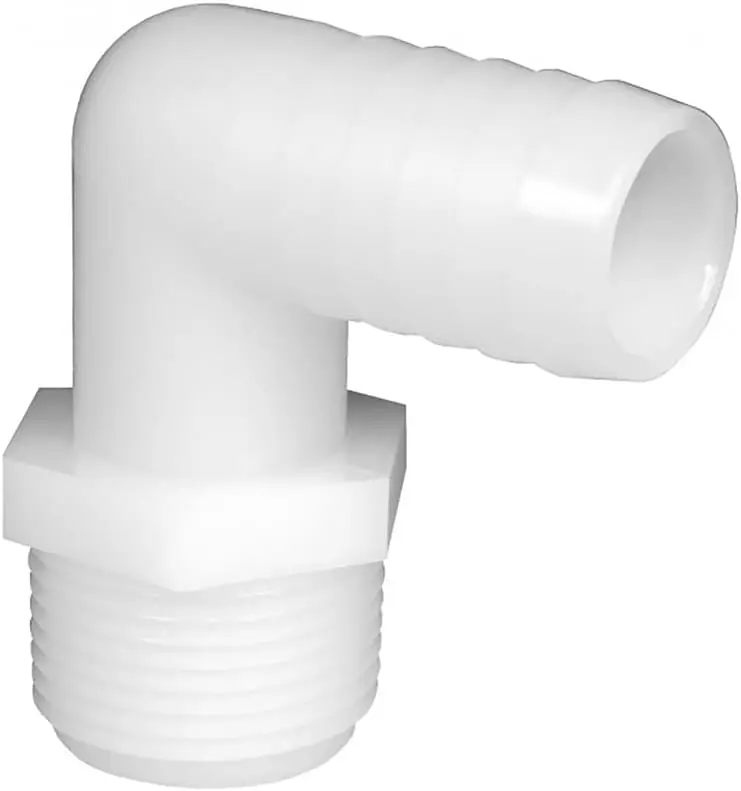 Anderson Metals EL1034 Elbow, 1 in MPT, 3/4 in Hub