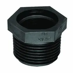 GREEN LEAF RB114-34P Reducing Bushing, 1-1/4 x 3/4 in, MPT x FPT, Black