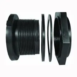 GREEN LEAF TF 150 P-E Tank Fitting, 1-1/2 in, FPT, Polypropylene