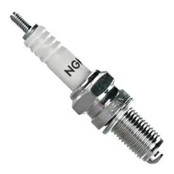 NGK 2120 D8EA Spark Plug, 0.028 in Fill Gap, 12 mm Thread, 18 mm Hex, Ceramic/Nickel