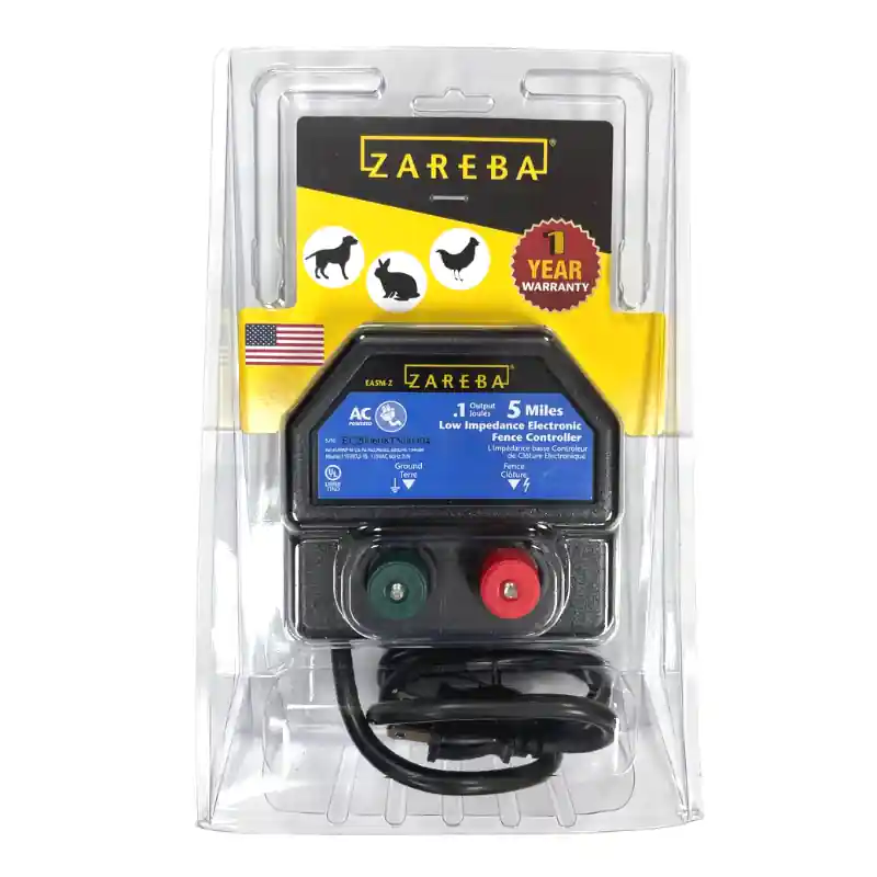 Zareba 5-Mile AC Powered Electric Fence Charger - Fencer