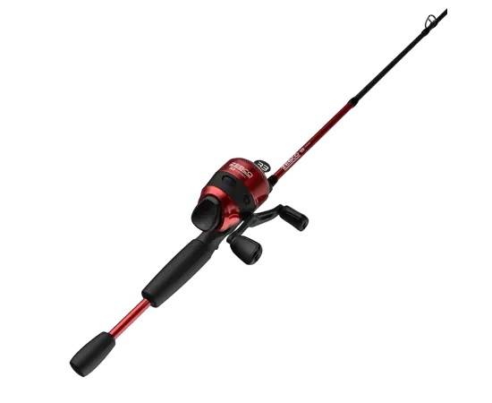 Zebco 33 CustomZ Red 6‘0" 2pc Medium Spincast Fishing Combo - Assorted Colors