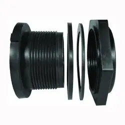 GREEN LEAF TF 34P-E Tank Fitting, 3/4 in, FPT, Polypropylene