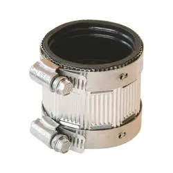 FERNCO PNH-150 No Hub Coupling, 1-1/2 in, No Hub, PVC, 4.3 psi Pressure