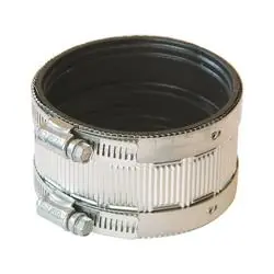 FERNCO PNH-33 No Hub Coupling, 3 in, No Hub, PVC, 4.3 psi Pressure