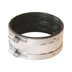 FERNCO PNH-44 No Hub Coupling, 4 in, No Hub, PVC, 4.3 psi Pressure