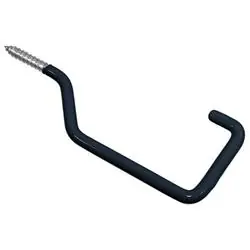 Hardware Essentials 851983 Rafter Hook, 95 lb, Steel, Black, Vinyl-Coated