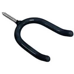 Hardware Essentials 851981 Tool U-Hook, 10 lb, Vinyl, Black