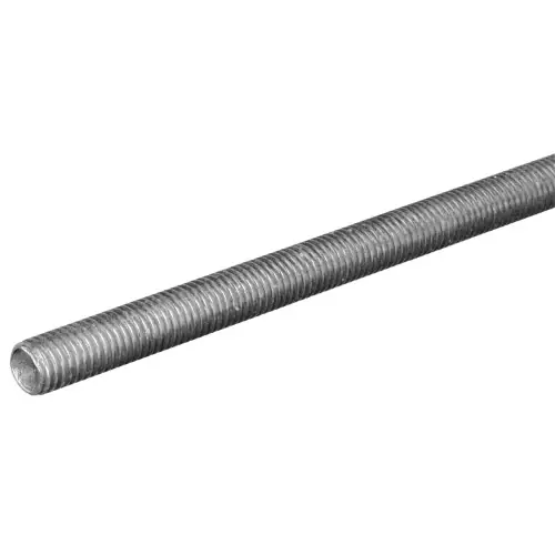 Steelworks 11039 Threaded Rod, 3/4-10 Thread, 3 ft L, Steel, Zinc, Coarse Thread