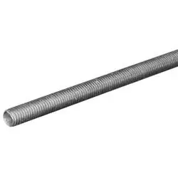 Steelworks 11044 Threaded Rod, 1-8 Thread, 6 ft L, Zinc, Coarse Thread