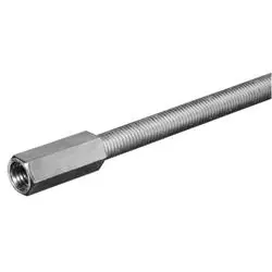 Steelworks 11846 Coupling Nut, Coarse Thread, 7/16-14 Thread, Steel