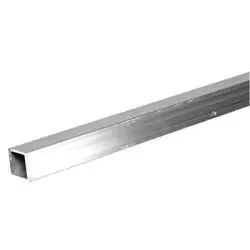 Steelworks 11392 Square Tube, 8 ft L, Aluminum