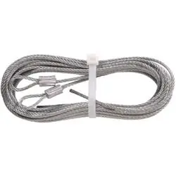 HILLMAN 852127 Torsion Spring Lift Cable, 1/8 in Dia, 12 ft L, Steel, Galvanized, Carded
