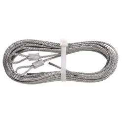 HILLMAN 852128 Torsion Spring Lift Cable, 1/8 in Dia, 8 ft 8 in L, Steel, Galvanized, Carded