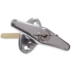 Hardware Essentials 852135 Locking T-Handle, 5/16 in L Shaft, Steel, Chrome-Plated