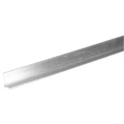Steelworks 11374 Offset Angle, 1/2, 3/4 in L Leg, 4 ft L, 1/16 in Thick, Aluminum