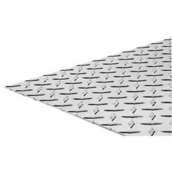 Steelworks 11259 Sheet, 12 in W, 12 in L, 0.1 in Thick, Aluminum, Bright Aluminum