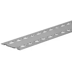 Steelworks 11148 Slotted Strap, 2-13/16 in W, 5 ft L, 14 ga Thick, Steel, Zinc-Plated