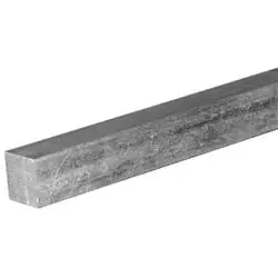 Steelworks 11173 Solid Square Key Stock, 3/16 in W, 1 ft L, Steel, Zinc-Plated