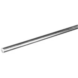 Steelworks 11273 Rod, 3/8 in Dia, 3 ft L, Steel, Aluminum
