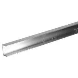 Steelworks 11384 Channel Plywood Trim, 4 ft L, Aluminum