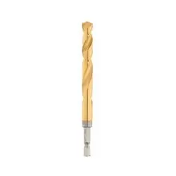 Milwaukee 48-89-4622 Impact Drill Bit, 25/64 in Dia, 4.72 in OAL, Twist Flute, 1/4 in Dia Shank, Hex Shank