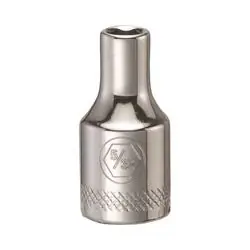 DeWALT DWMT86021OSP Hand Socket, 5/32 in Socket, 1/4 in Drive, 6 -Point, Vanadium Steel, Polished Chrome