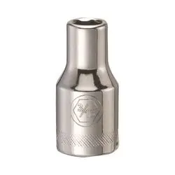 DeWALT DWMT86022OSP Hand Socket, 3/16 in Socket, 1/4 in Drive, 6 -Point, Vanadium Steel, Polished Chrome