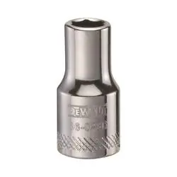 DeWALT DWMT86023OSP Hand Socket, 7/32 in Socket, 1/4 in Drive, 6 -Point, Vanadium Steel, Polished Chrome