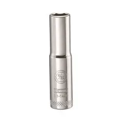 DeWALT DWMT86044OSP Drive Socket, 9/32 in Socket, 1/4 in Drive, 6 -Point, Vanadium Steel, Polished Chrome