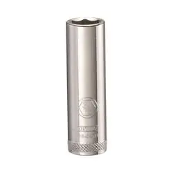 DeWALT DWMT86047OSP Drive Socket, 3/8 in Socket, 1/4 in Drive, 6 -Point, Vanadium Steel, Polished Chrome