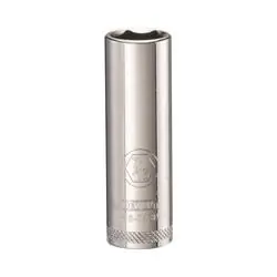 DeWALT DWMT86048OSP Drive Socket, 7/16 in Socket, 1/4 in Drive, 6 -Point, Vanadium Steel, Polished Chrome