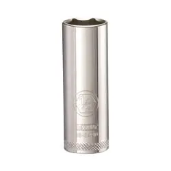 DeWALT DWMT86049OSP Drive Socket, 1/2 in Socket, 1/4 in Drive, 6 -Point, Vanadium Steel, Polished Chrome