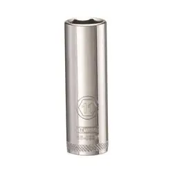 DeWALT DWMT86099OSP Drive Socket, 11 mm Socket, 1/4 in Drive, 6 -Point, Steel, Polished Chrome Vanadium