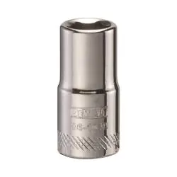 DeWALT DWMT86104OSP Hand Socket, 7 mm Socket, 1/4 in Drive, 6 -Point, Vanadium Steel, Polished Chrome
