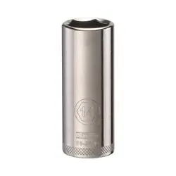 DeWALT DWMT86289OSP Drive Socket, 14 mm Socket, 1/4 in Drive, 6 -Point, Steel, Polished Chrome Vanadium