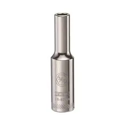 DeWALT DWMT88964OSP Drive Socket, 3/16 in Socket, 1/4 in Drive, 6 -Point, Vanadium Steel, Polished Chrome